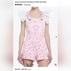 Strawberry Milk Shortalls